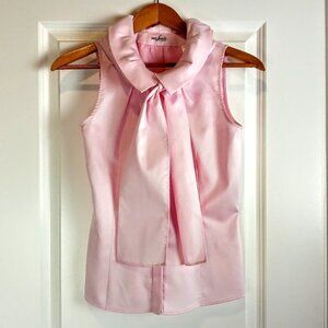 Van Laack Adrienn Pink Cotton Sleeveless Shirt NWT